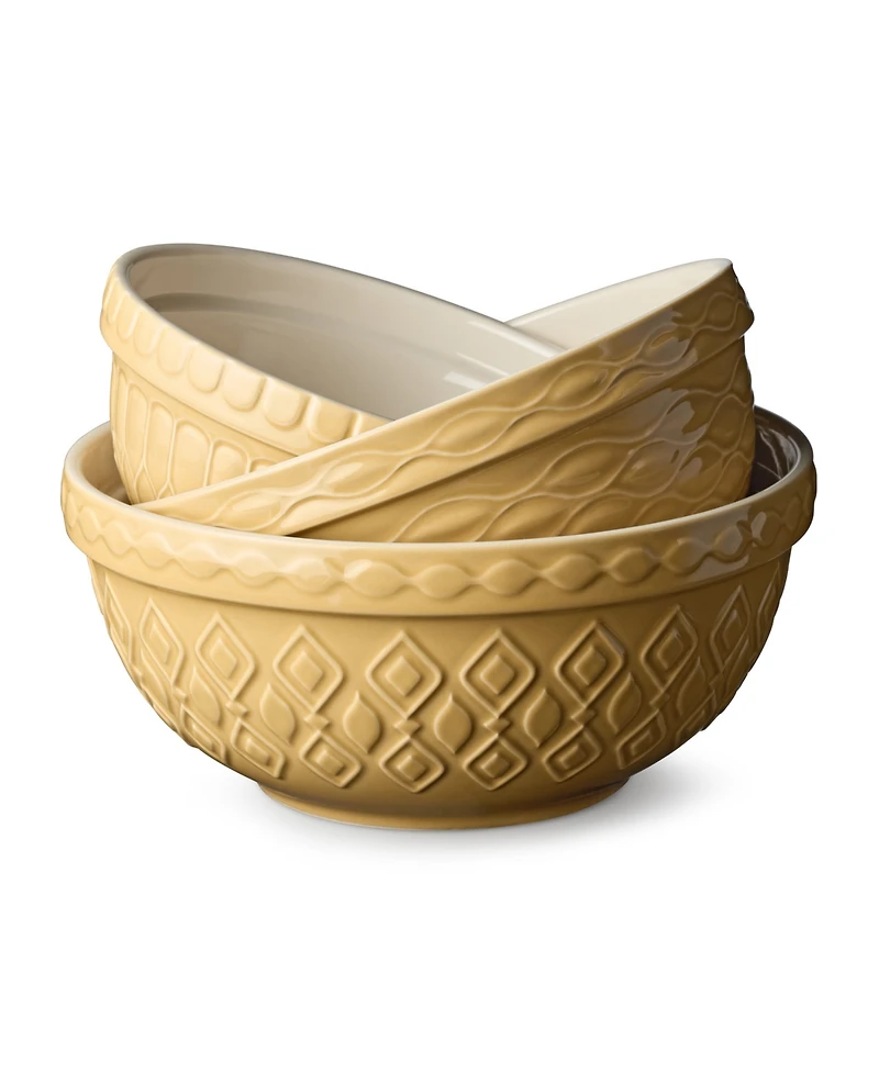 Certified International Vintage Farm Mixing Bowls, Set of 3