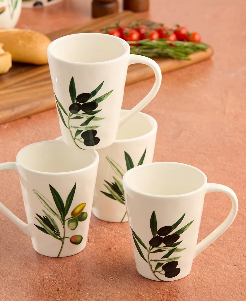 Certified International Olivia Mugs, Set of 4
