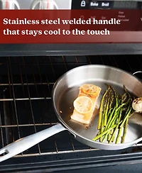 Alva Maestro 3pc 5-Ply Stainless Steel Frying Pan Cookware Set