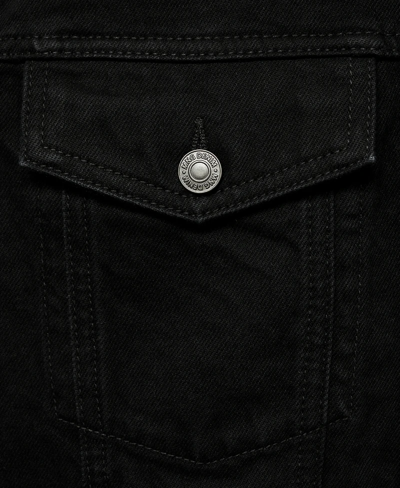 Mango Men's Pockets Detail Denim Jacket