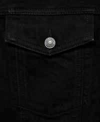 Mango Men's Pockets Detail Denim Jacket