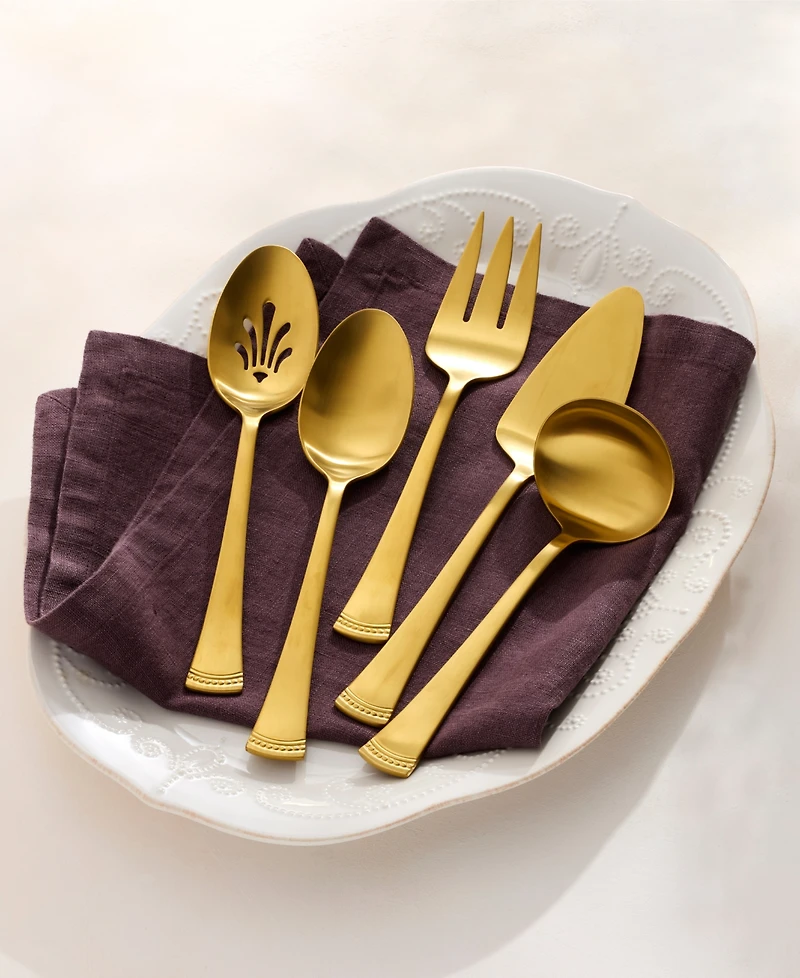 Lenox Portola Satin Gold 5-Pc. Hostess Set