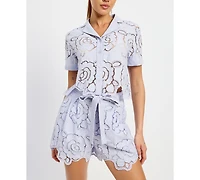 En Saison Women's Brynlee Boxy Shirt