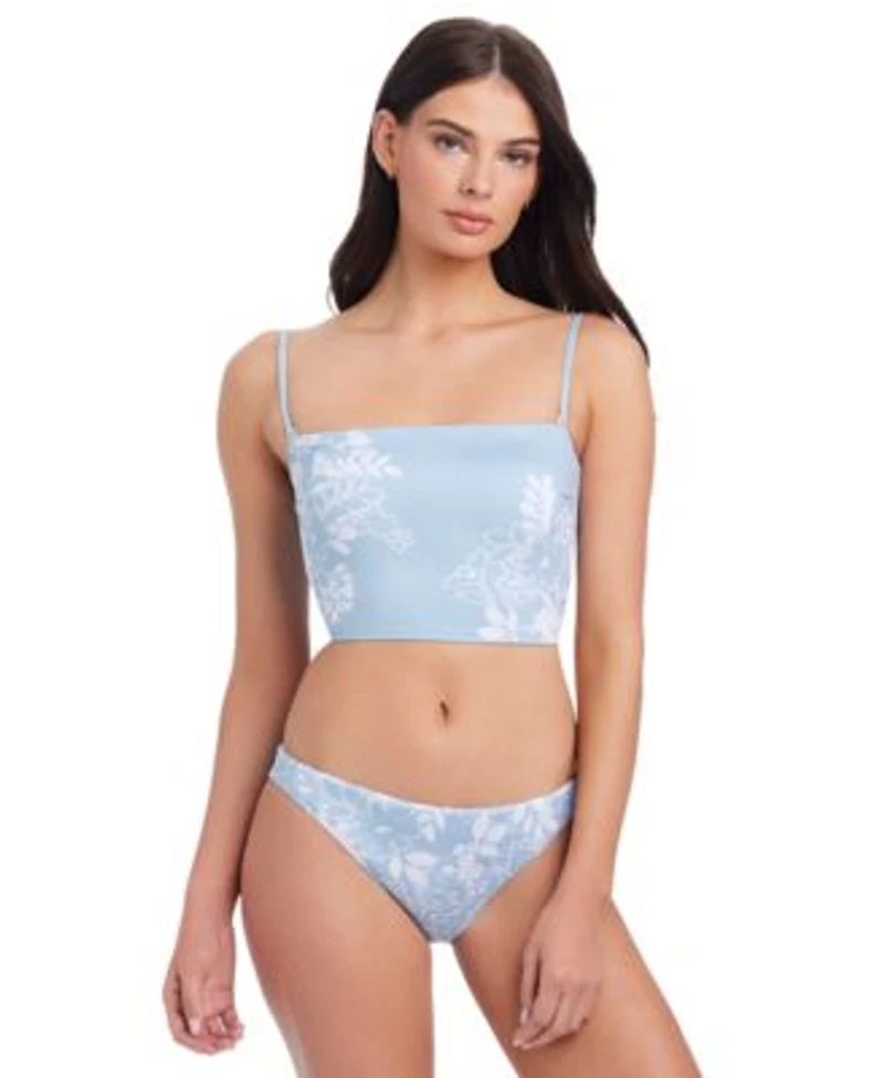 Sanctuary Womens In The Meadow Cropped Tankini Hipster Bikini Bottoms