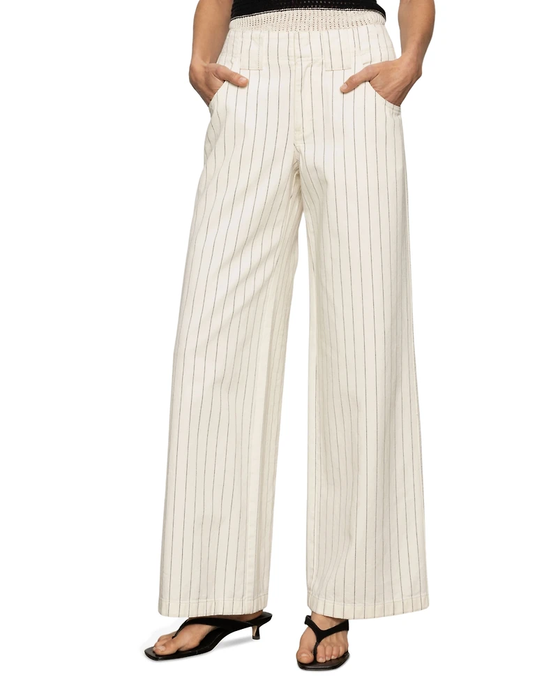 Sanctuary Women's Arden Striped Wide-Leg Pants