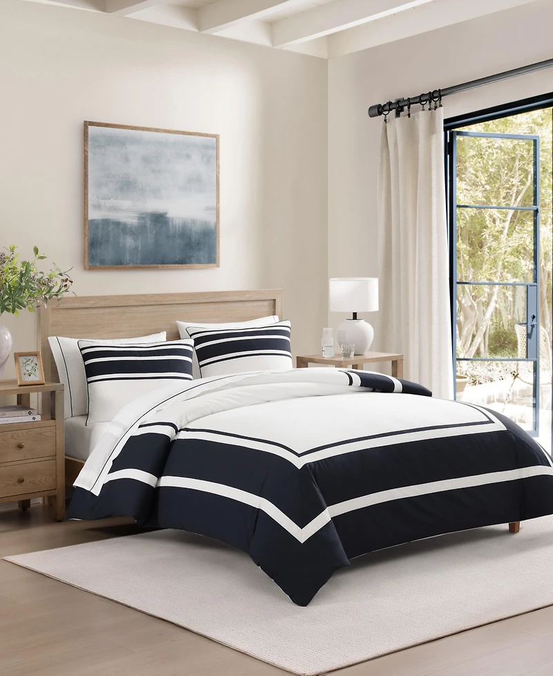 Tommy Hilfiger Park Avenue Cotton 3-Pc. Duvet Cover Set