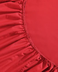 Tommy Hilfiger Solid 200-Thread Count Cotton Percale -Pc. Sheet Set