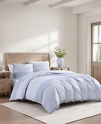 Tommy Hilfiger Modern Stripe Cotton 3-Pc. Duvet Cover Set