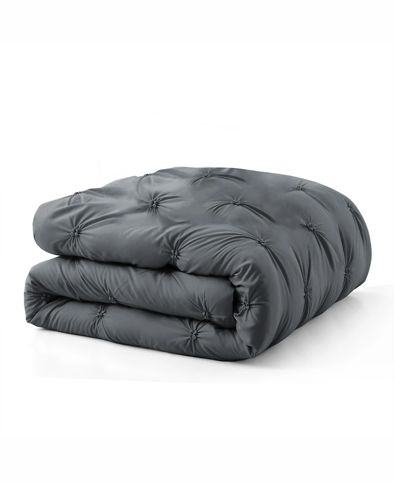 Unikome All Season Pintuck Down Alternative Comforter