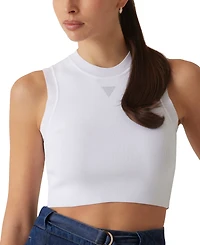 Guess Women's Alexia Cropped Rhinestone-Embellished Top