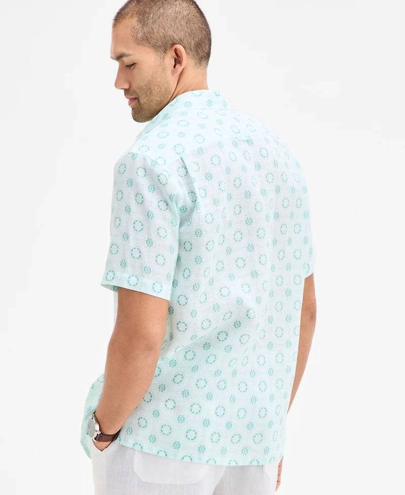 Club Room Men's Marks Medallion Shirt, Exclusively at Macy's