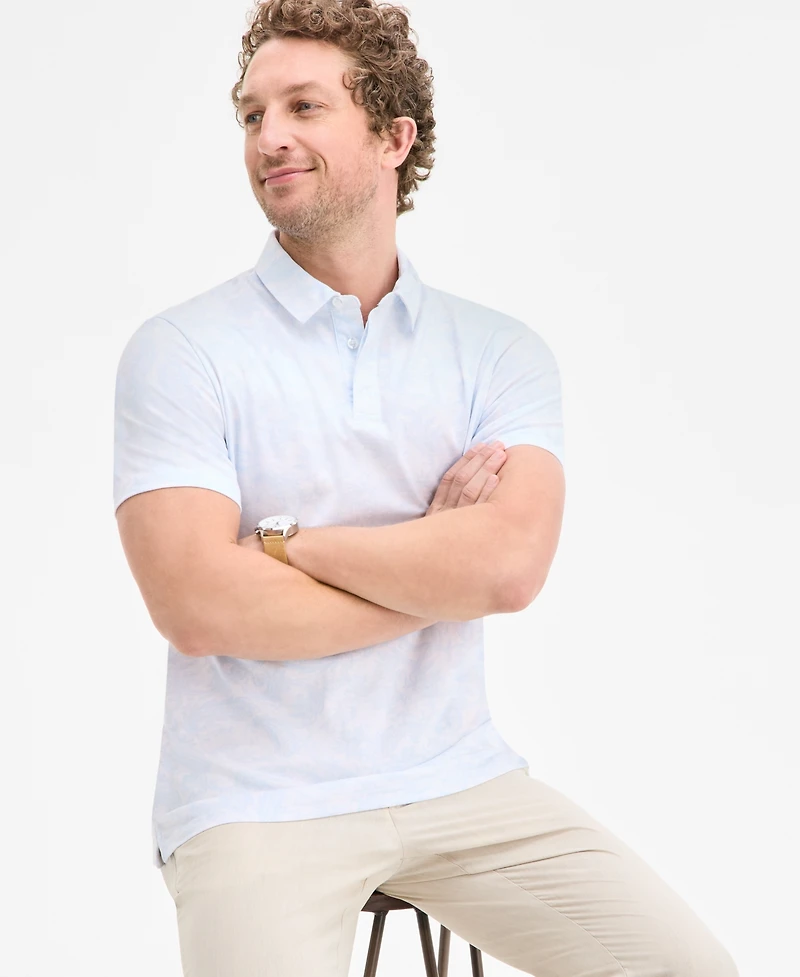 Club Room Men's Camden Regular-Fit Paisley Polo Shirt, Exclusively at Macy's