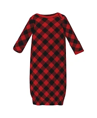 Hudson Baby Girls Thermal Gown 3pk