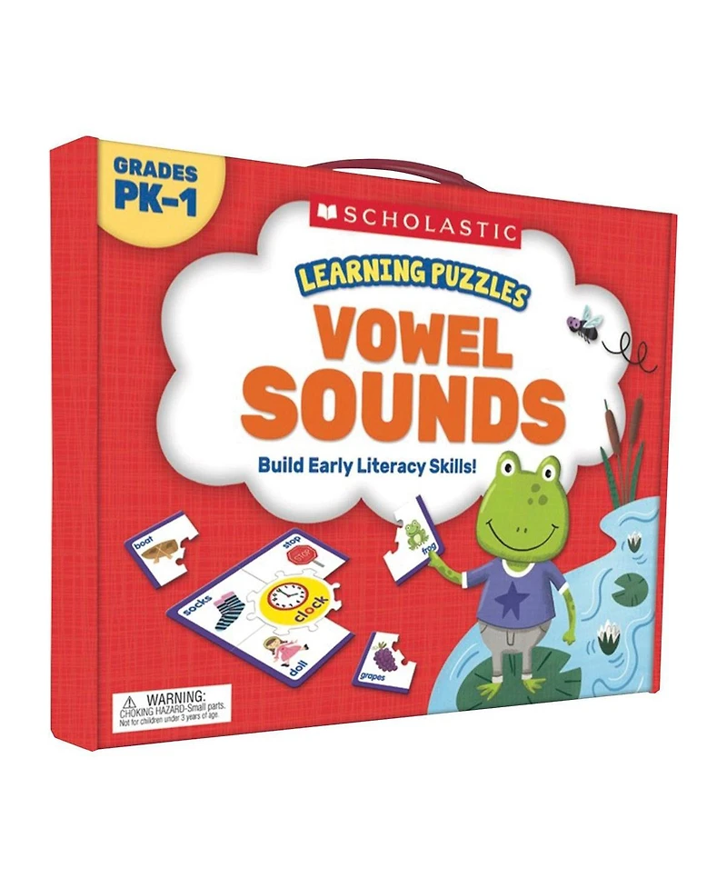 Scholastic Beginning To Read Puzzle Set with Vowels, Rhyming, and Sounds - Set of 3