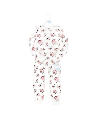 Hudson Baby Girls Thermal Long Underwear 2pc Set