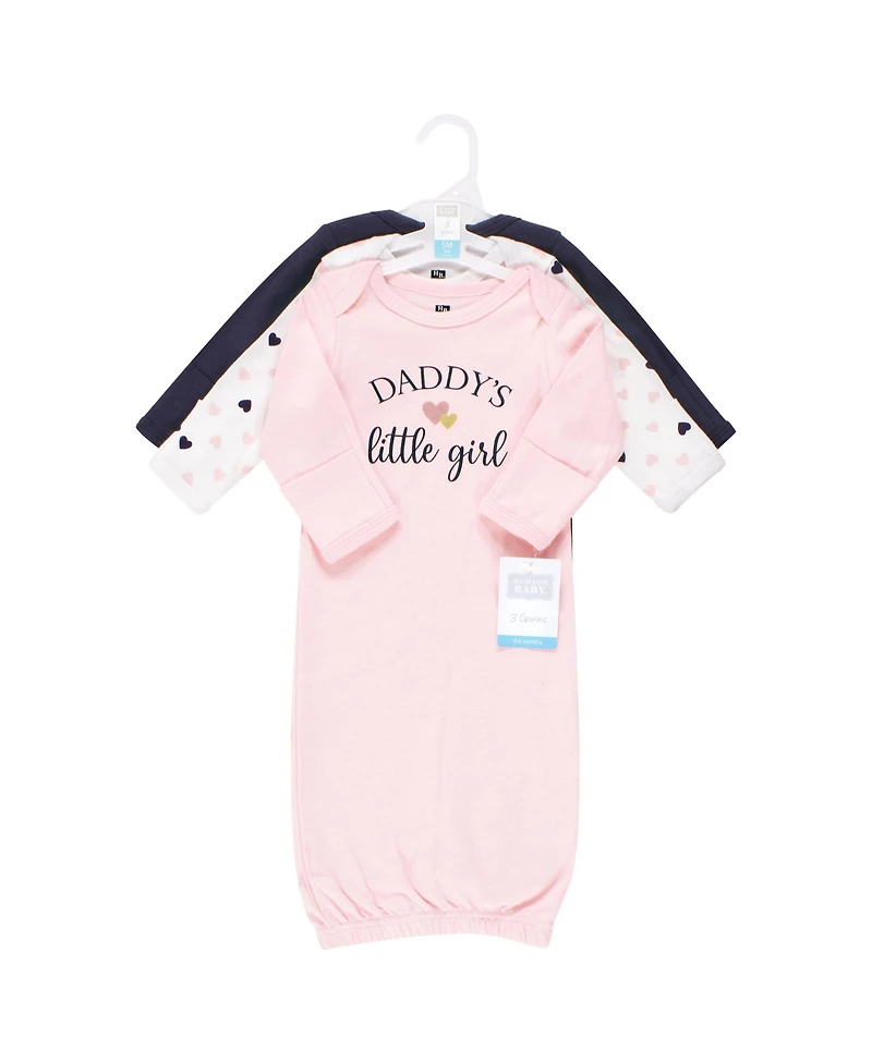 Hudson Baby Baby Girls Hudson Extra Soft Cotton Gowns