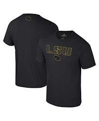 Colosseum Men's Black Lsu Tigers Color Pop Active Blend T-Shirt