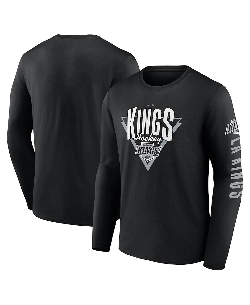 Fanatics Men's Black Los Angeles Kings Headline Long Sleeve T-Shirt