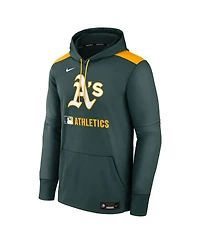 Nike Men's Green Athletics Authentic Collection Performance Pullover Hoodie