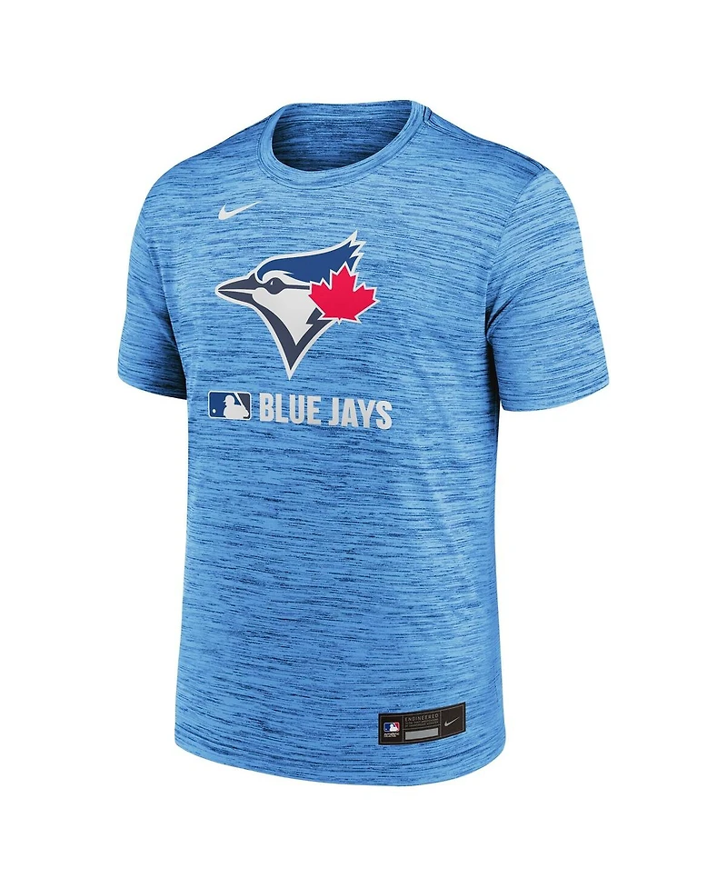Nike Men's Powder Blue Toronto Jays Authentic Collection Velocity Performance Practice T-Shirt