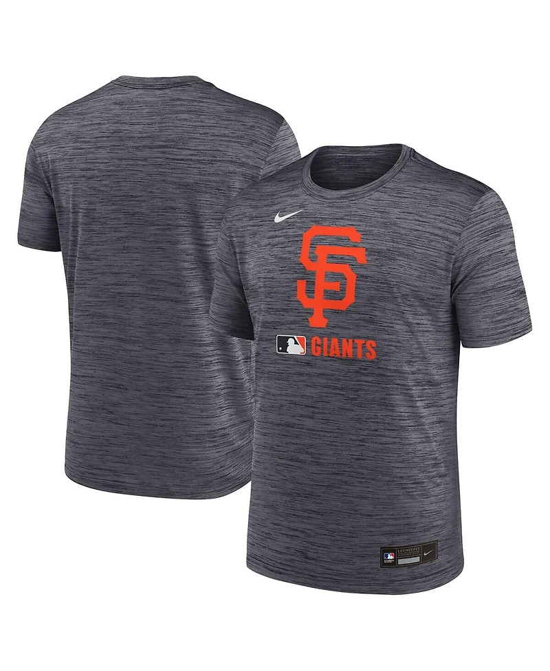 Nike Men's Black San Francisco Giants Authentic Collection Velocity Performance Practice T-Shirt