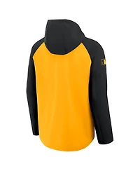 Nike Men's Gold/Black Pittsburgh Pirates Authentic Collection Raglan Performance Full-Zip Jacket