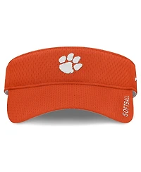 Nike Men's and Women's Orange Clemson Tigers 2025 Dugout Softball Ace Performance Adjustable Visor Hat