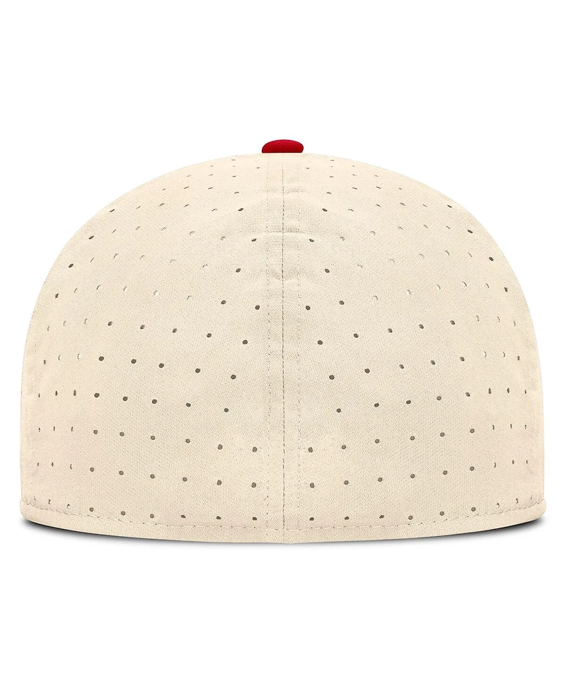 Nike Men's Natural Georgia Bulldogs On-Field Dugout True Performance Fitted Hat