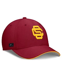 Nike Men's Cardinal Usc Trojans 2025 Dugout Coaches Rise Swoosh Performance Flex Hat