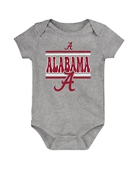 Outerstuff Newborn Crimson Alabama Crimson Tide Sunday Comics Bodysuit 3-Pack