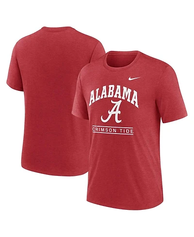 Nike Men's Crimson Alabama Tide Arch Over Logo Tri-Blend T-Shirt