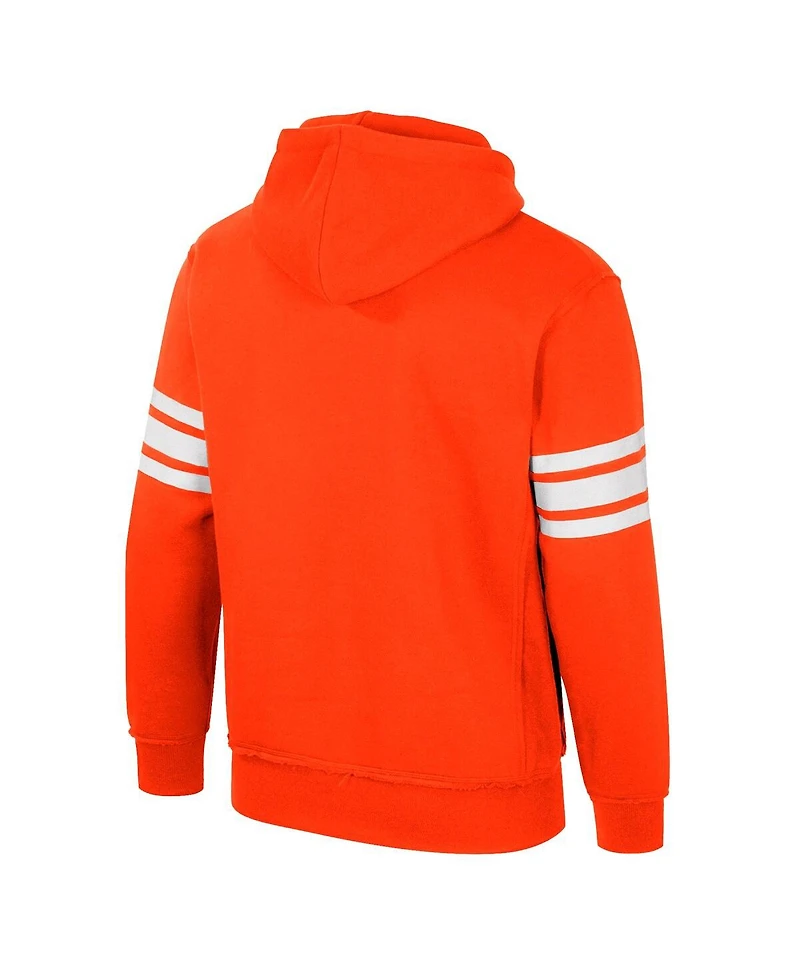 Colosseum Men's Orange Clemson Tigers Saluting Pullover Hoodie