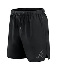 Fanatics Men's Black Atlanta Braves Front Office Woven Shorts