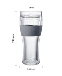 The Wine Savant Khen Freezable Pint Beer Glasses, Set of 2