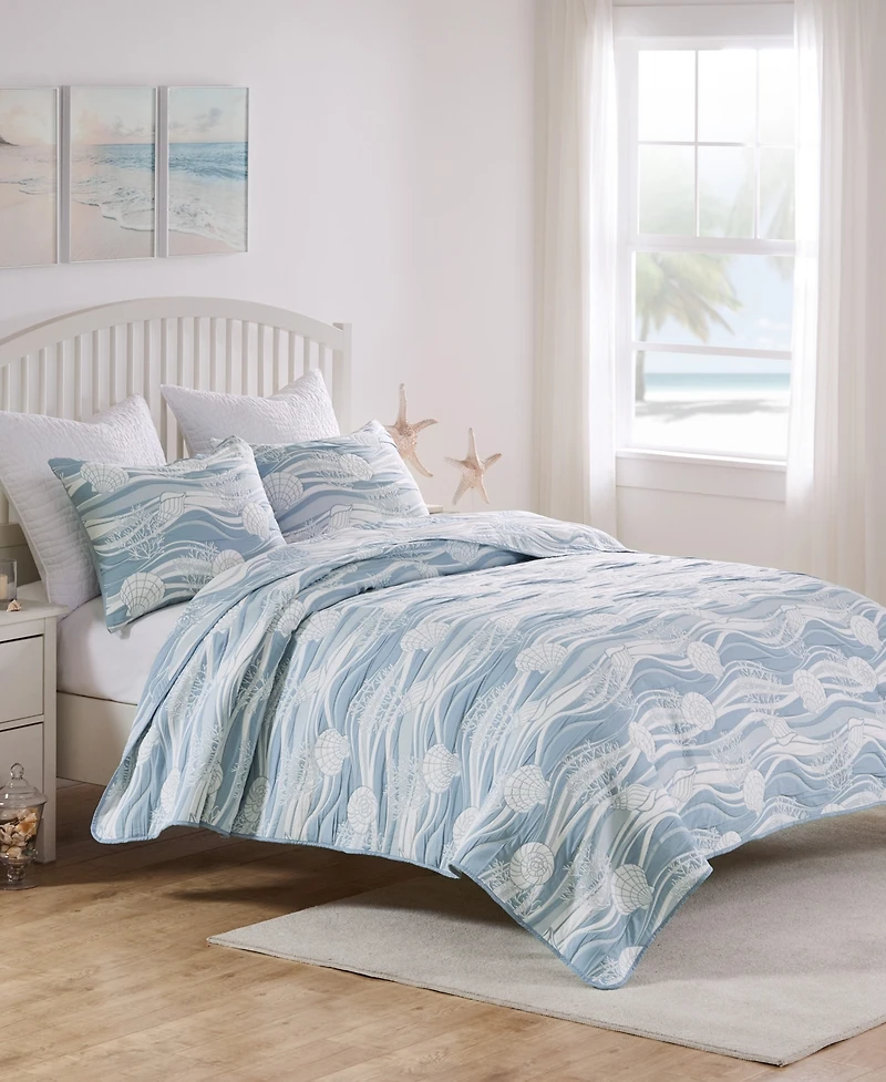 Greenland Home Fashions Dover Reversible Matelasse -Pc. Coverlet Set