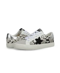 Grande White Black Snake Grey Pop Women's Sneaker by Vintage Havana