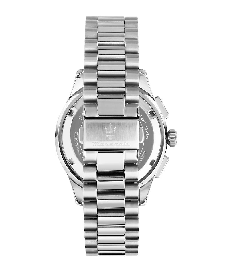 Maserati Men's Chronograph Stainless Steel and Black Leather Interchangeable Watch Set, 42mm