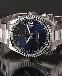 Maserati Men's Date Stainless Steel Metal Band Watch, 43mm