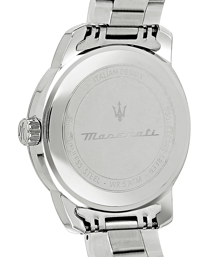 Maserati Men's Analog Stainless Steel Metal Band Watch, 44mm