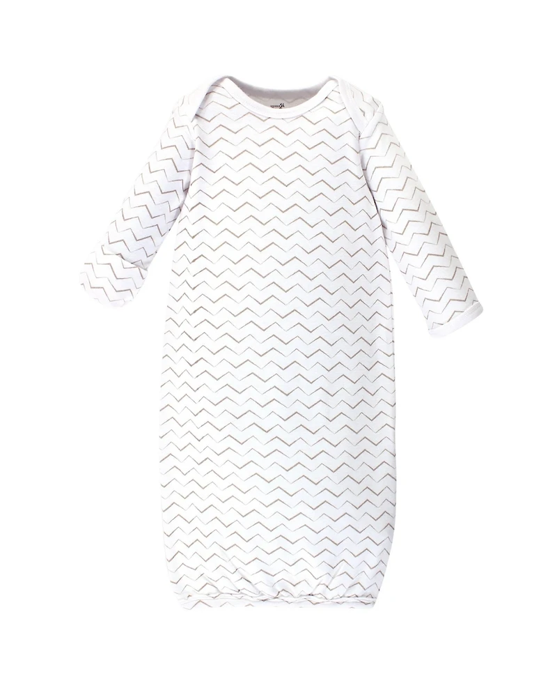 Touched by Nature Baby Boys Unisex Natural Soft Natural Cotton Gowns