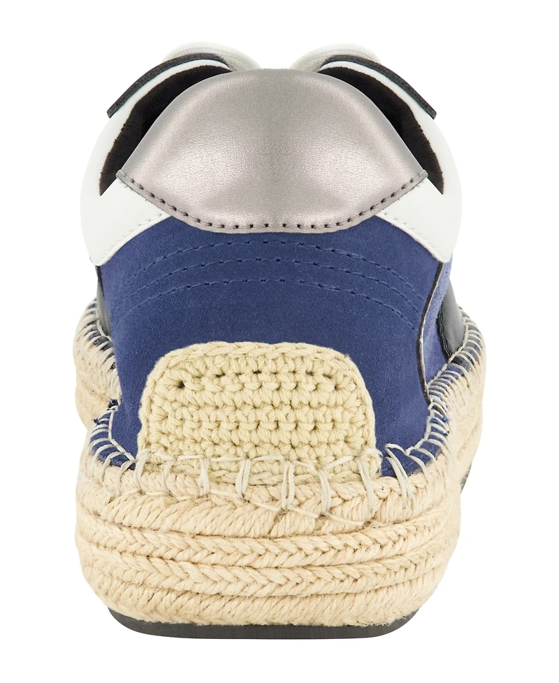 Karl Lagerfeld Paris Men's Lace Up Espadrille Chunky Sole Sneakers
