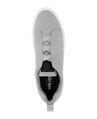 Karl Lagerfeld Paris Men's Front Crossed Reptile Print Slip On Sneakers