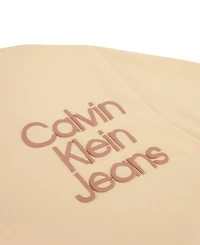 Calvin Klein Big Boys Left Chest Stack Short Sleeve T-Shirt