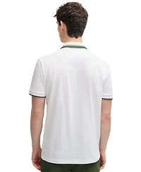 Boss by Hugo Men's Contrast Stripe Regular-Fit Paddy Polo Shirt