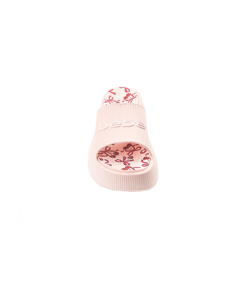Bebe Little and Big Girls Trendy Comfortable Summer Platform Slides