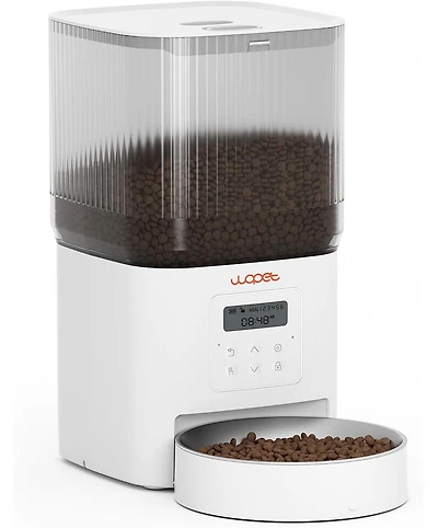 Automatic Cat Feeder-Timed Cat Feeders with 180-Day Battery Life,Cat Food Dispenser for Dry Food Fresh,1-6 Meals Per Day,Auto Pet Feeder for Cat&Dog