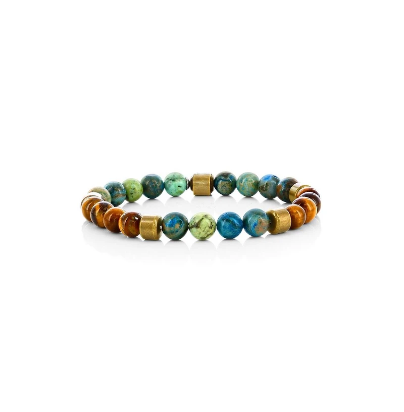 Stainless Steel, 8mm Genuine Bead Bracelet