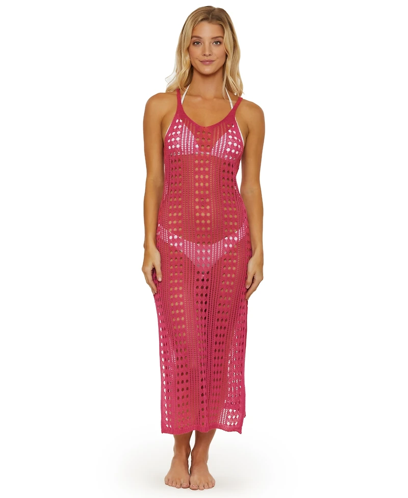 Isabella Rose Women's Tuscany Knit Tank Swim Cover-Up Dress
