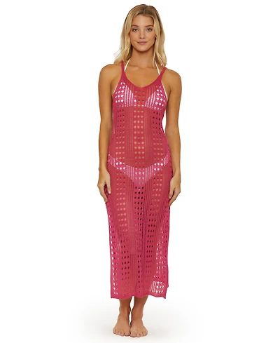 Isabella Rose Women's Tuscany Knit Tank Swim Cover-Up Dress