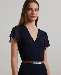 Lauren Ralph Women's Georgette Drop-Waist Dress